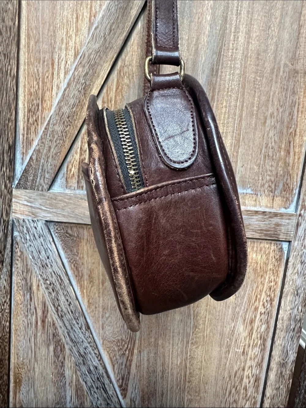 Coach Vintage Chester Canteen Leather Crossbody Shoulder Bag Restoration Project
